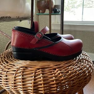 Red Dansko Clogs